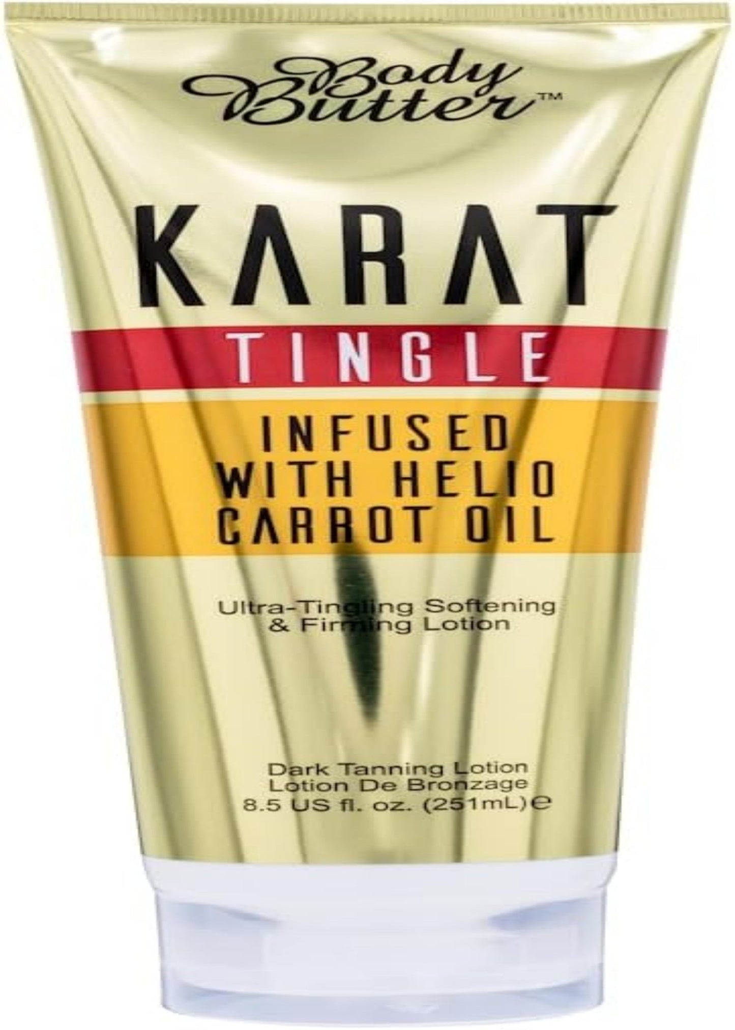 Body Butter Karat Tingle Tanning Lotion - Infused with Helio Carrot Oil (251ml)