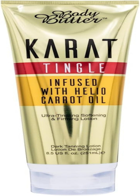 Body Butter Karat Tingle Tanning Lotion - Infused with Helio Carrot Oil (251ml)